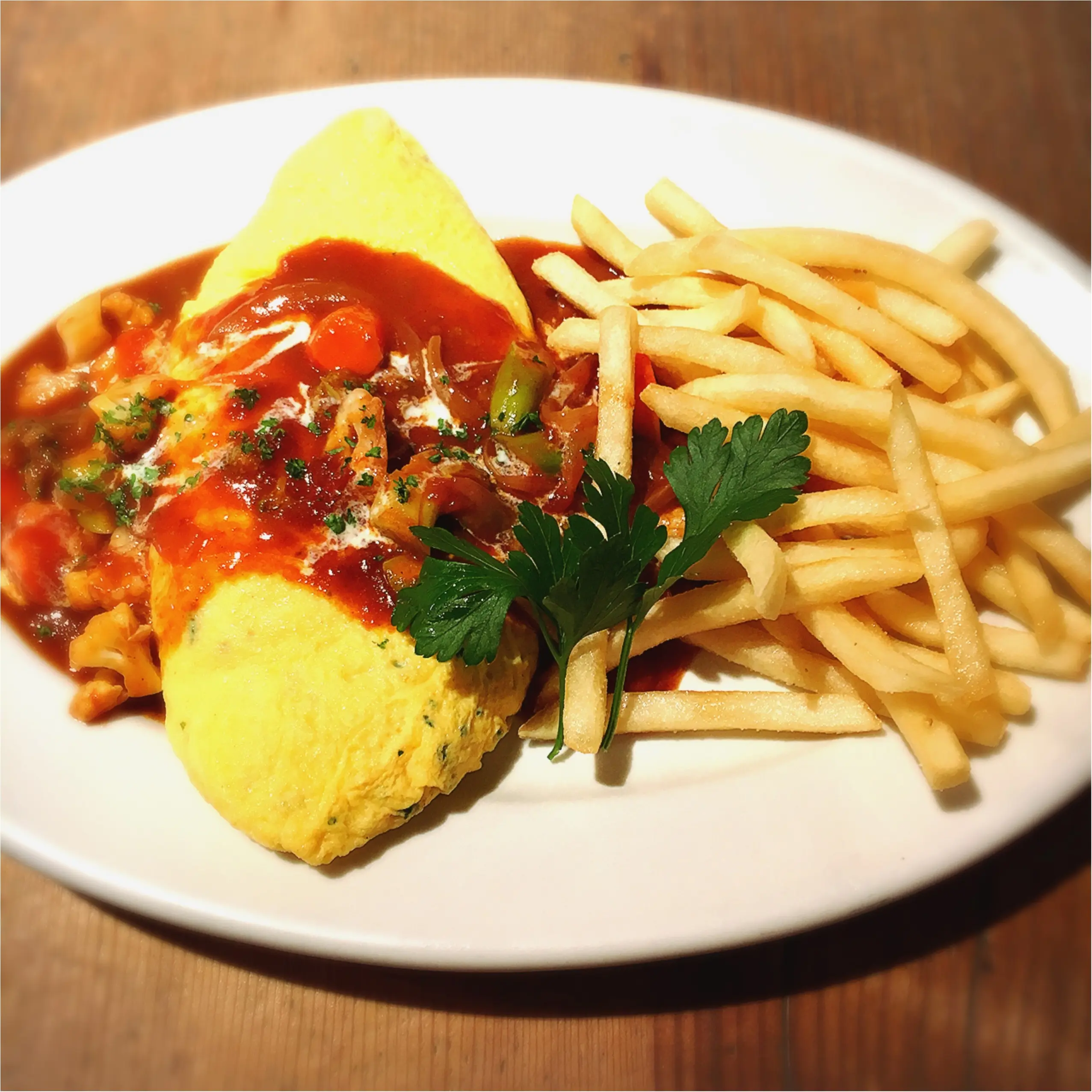 自由が丘で至福のふわとろオムライス❤️【Palms cafe】_3