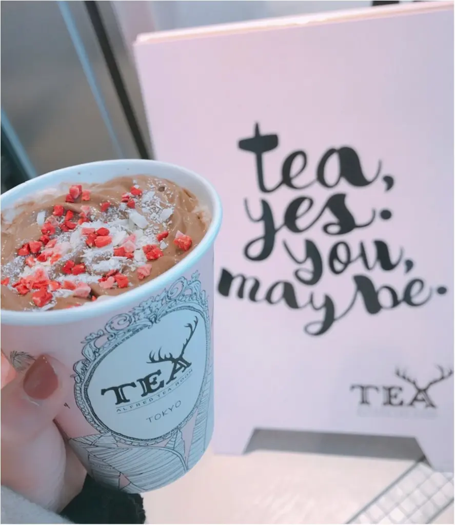【ALFRED TEA ROOM】のバレンタインドリンク《ウィンターギフトティー》が可愛すぎる♡♡チョコっと大人なミルクティーが美味❤︎_6