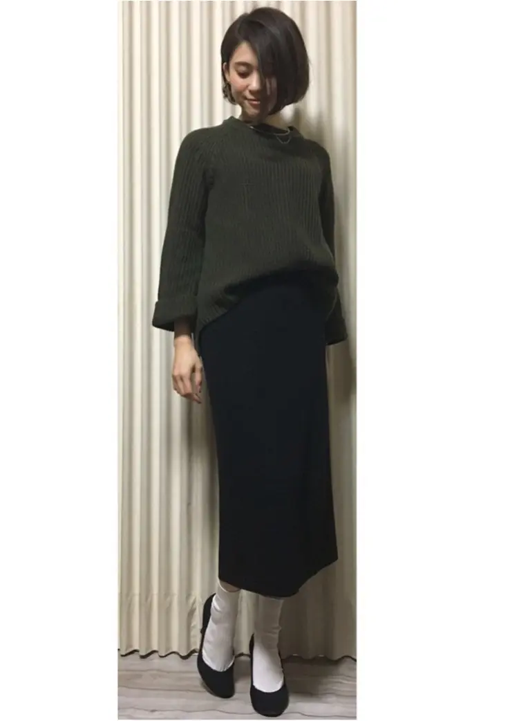 Coordinate...ボリューム袖ニットでキレイめコーデ_2