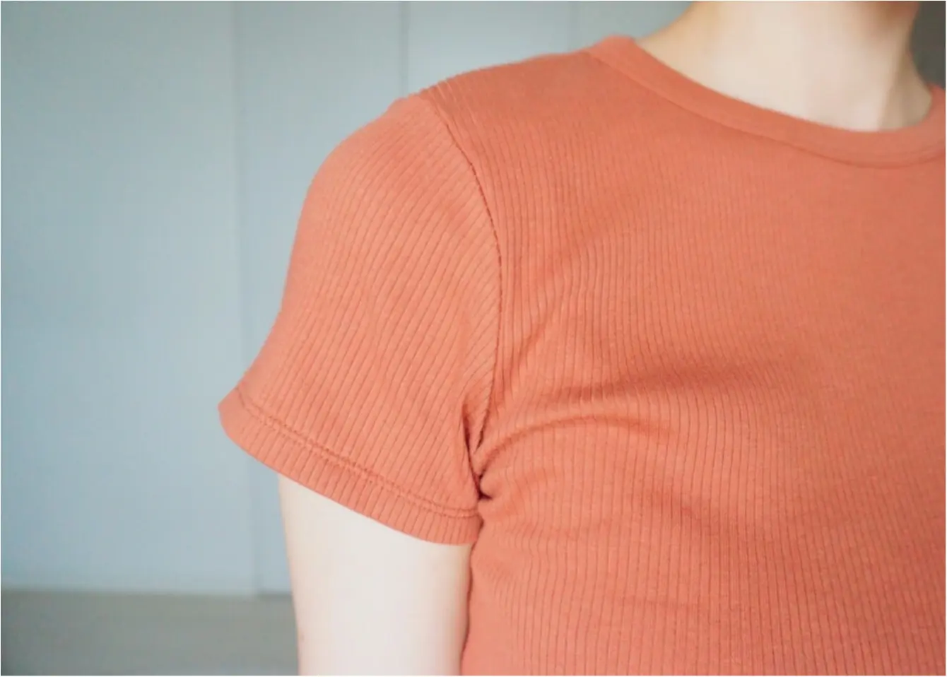 【Q♡code】UNIQLO《リブクルーネックT》×GU《デニムフロントボタンスカート》でプチプラコーデ❤️_2