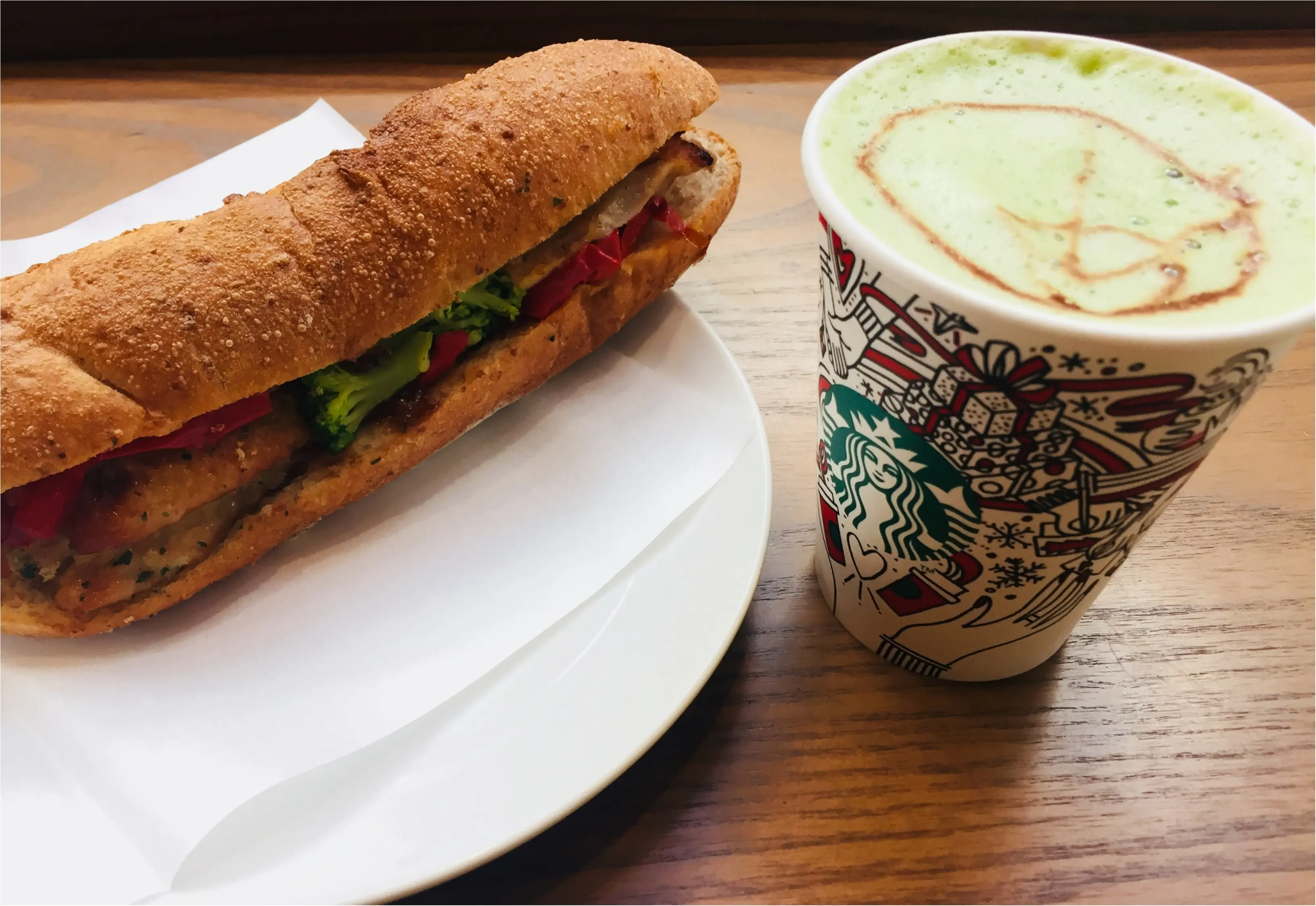 【店員さん直伝✧】『スタバ 』0円で新作の美味しいカスタム方法を教えてもらっちゃいました★〜抹茶ホワイトラテver〜_1