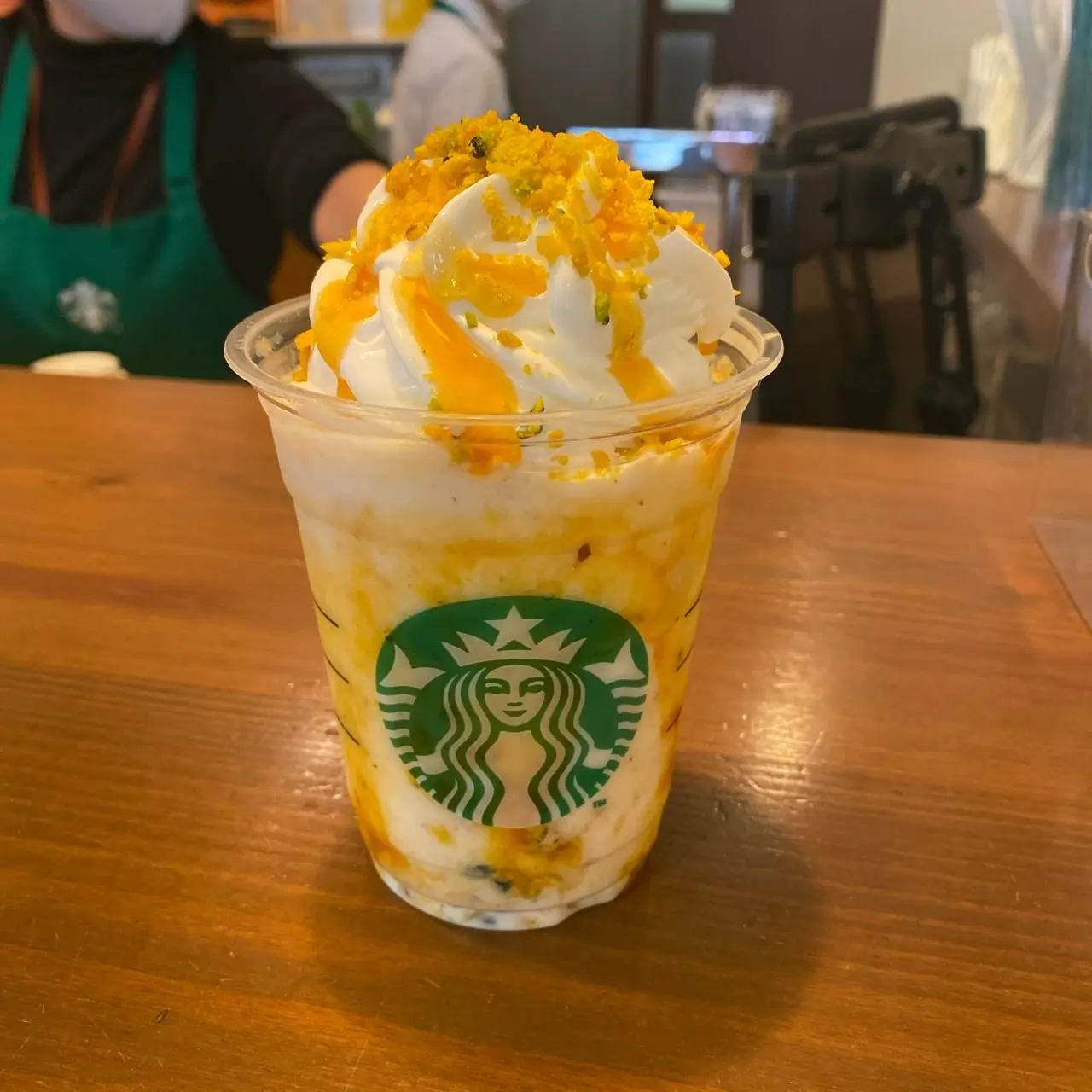 【新作】オータムスイートポテトフラペチーノ飲んだよ〜❤︎【スタバ】_1