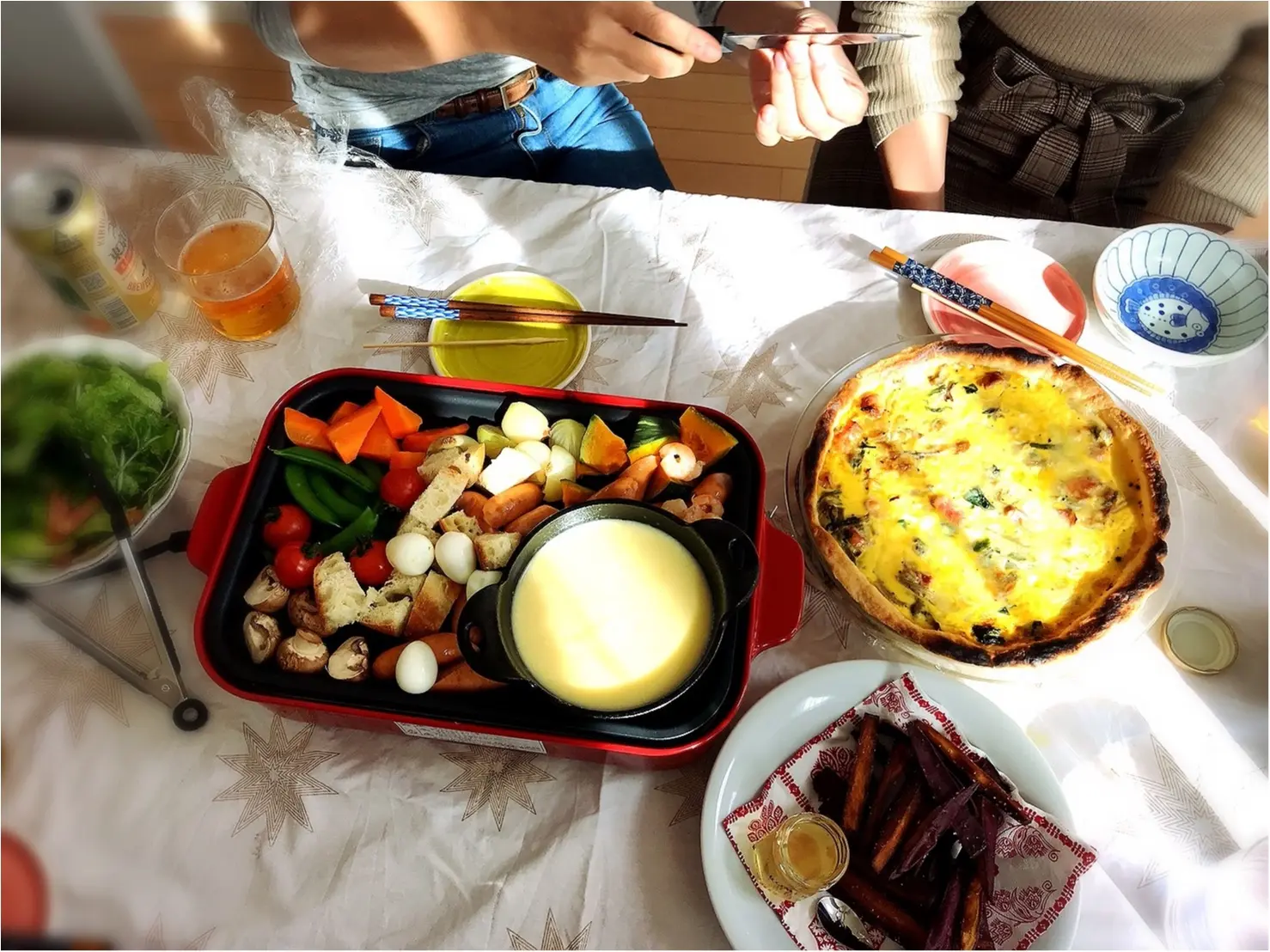 おうちパーティー♡ホットプレートdeチーズフォンデュ!_3