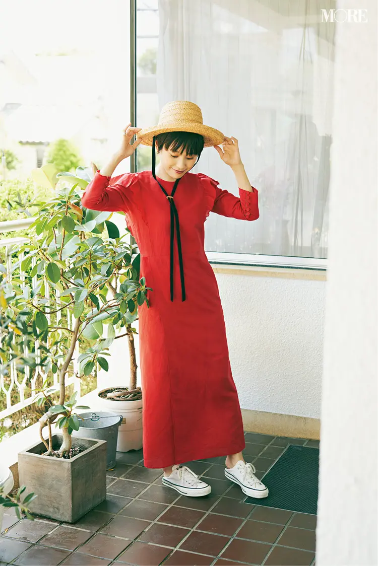 高橋愛さん(身長154cm)はぺたんこ靴でもきれいにおしゃれ♡ その秘密って?_4