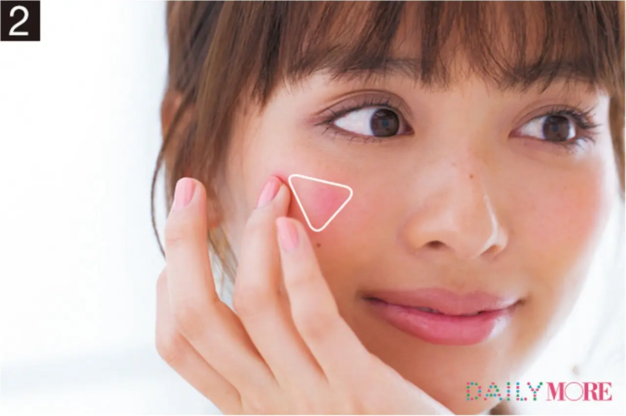 「ビタミンチーク」で好感度アップ♡ 内田理央の印象チェンジできる「イロイロメイク」テクニック_4