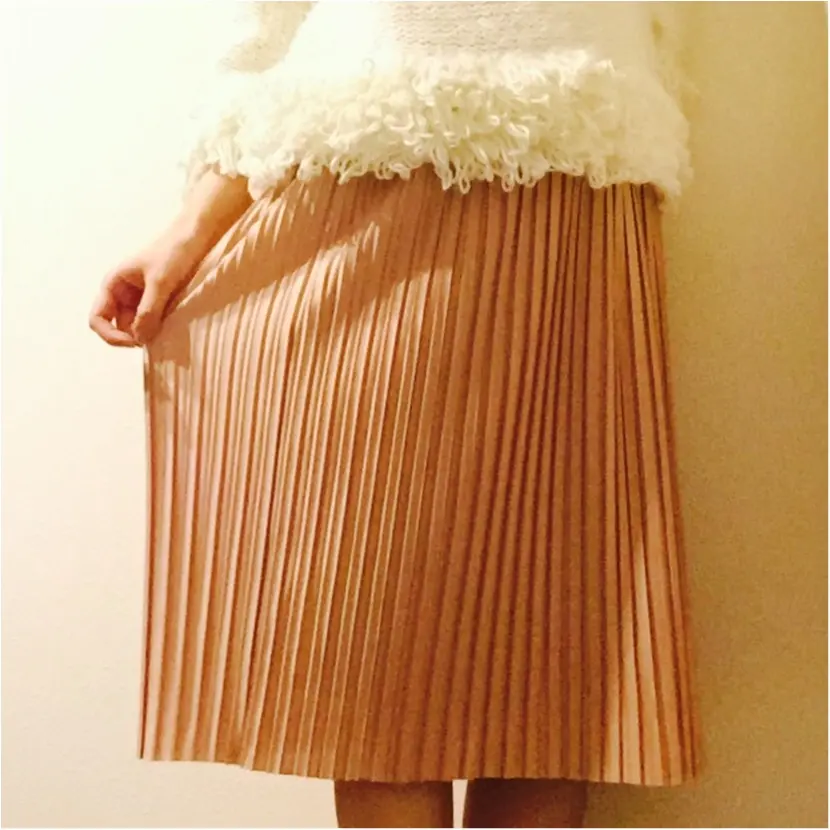 ピンクを味方に春を迎えよう!♡GUのプリーツスカートは今季も優秀◎!_1