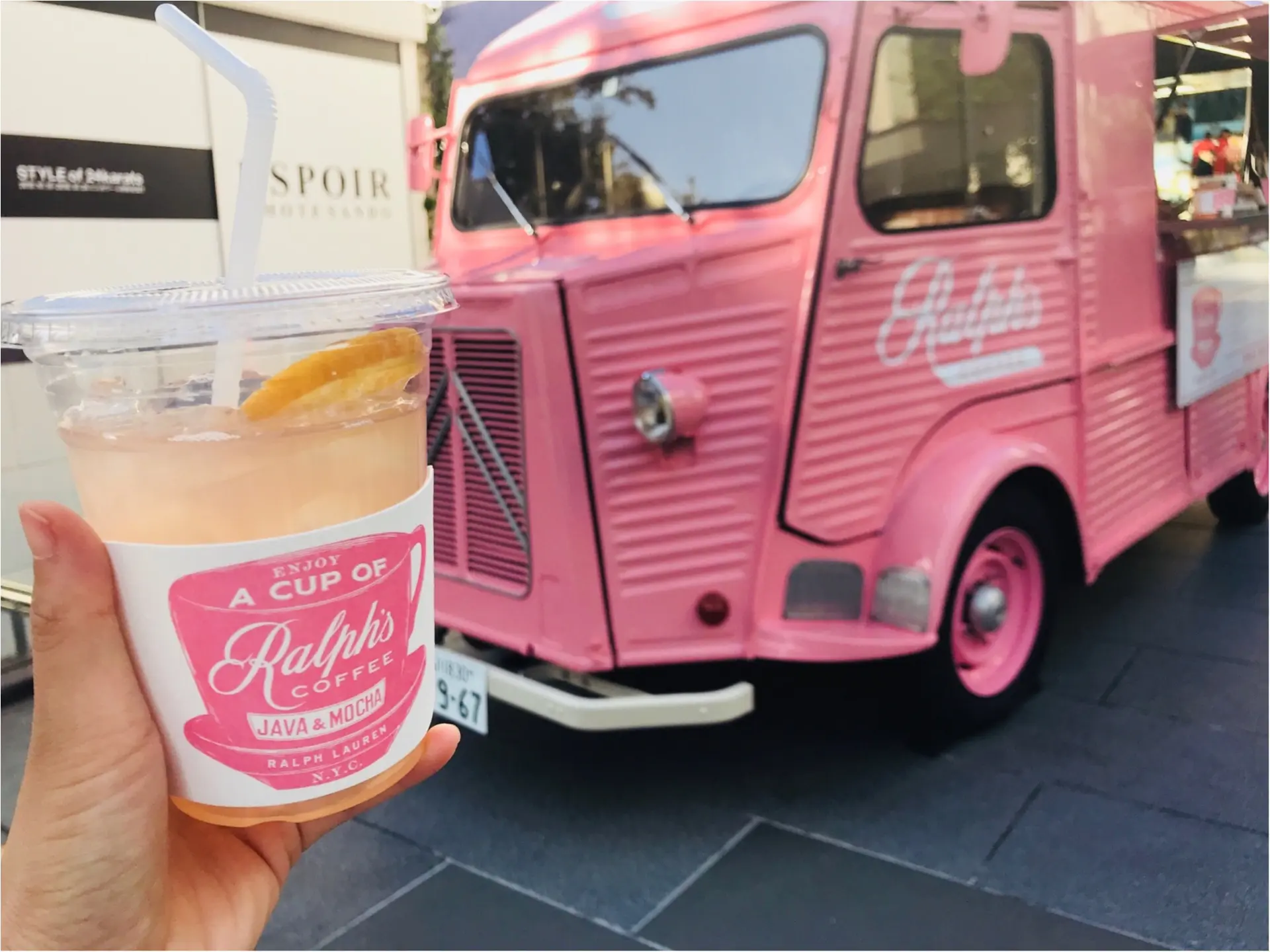期間限定で《ラルフズコーヒートラック》がピンク色に!限定ピンクレモネードが美味♡_5