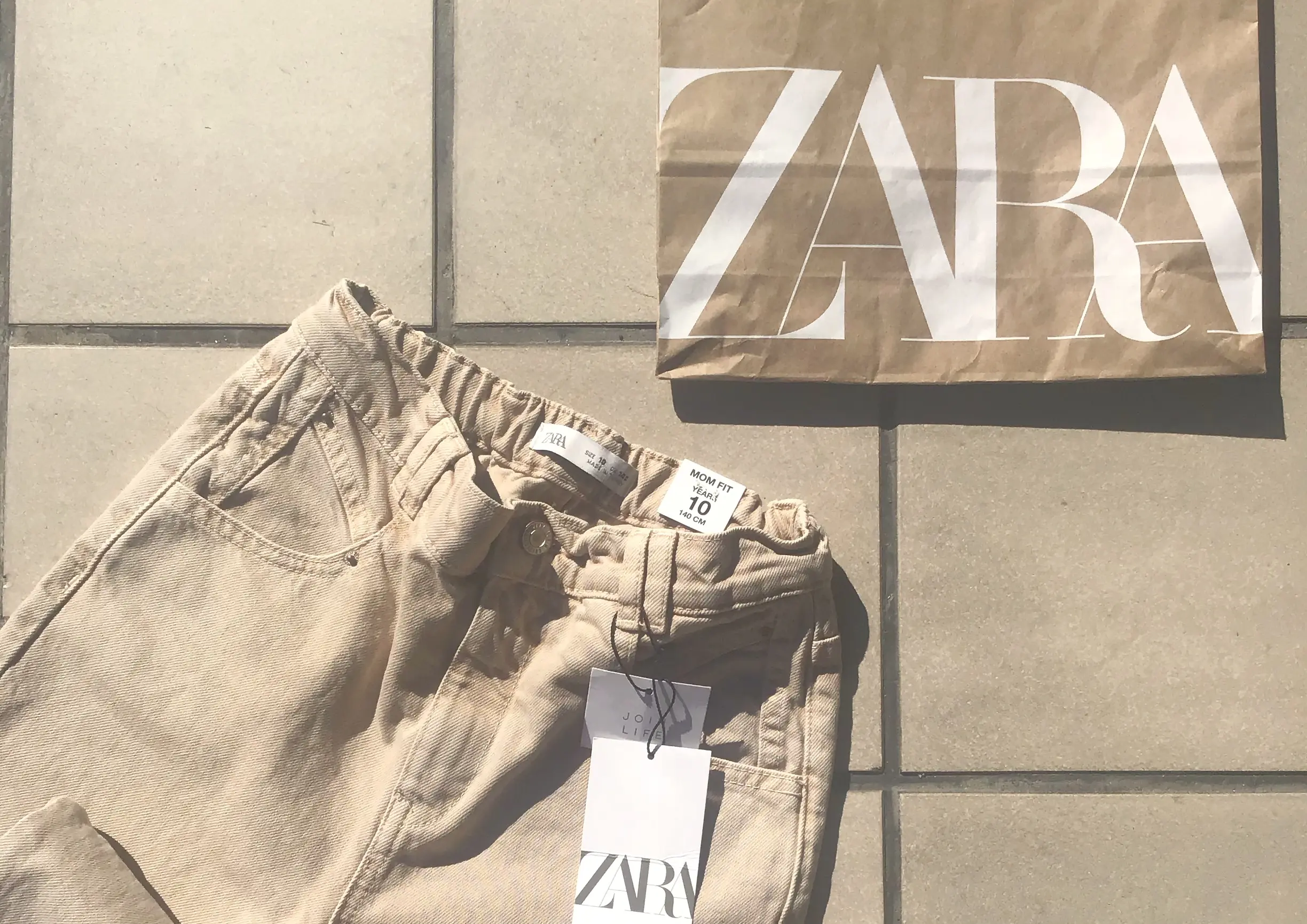 【SNSで話題】150cm前後の方必見!ZARA kidsの大人顔負けマムフィットパンツ!_3