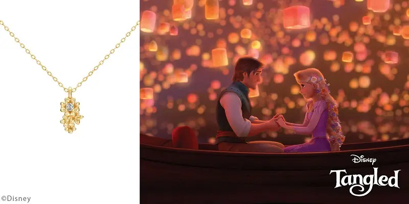 ディズニー、ラプンツェルをイメージしたネックレス