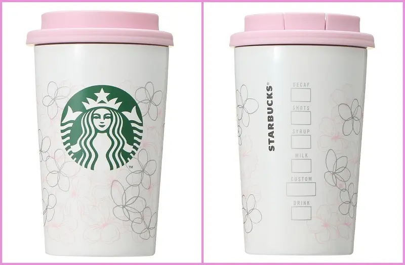 スタバ新作2022さくらグッズ「SAKURA2022ステンレスTOGOカップタンブラーラインアート355ml 」