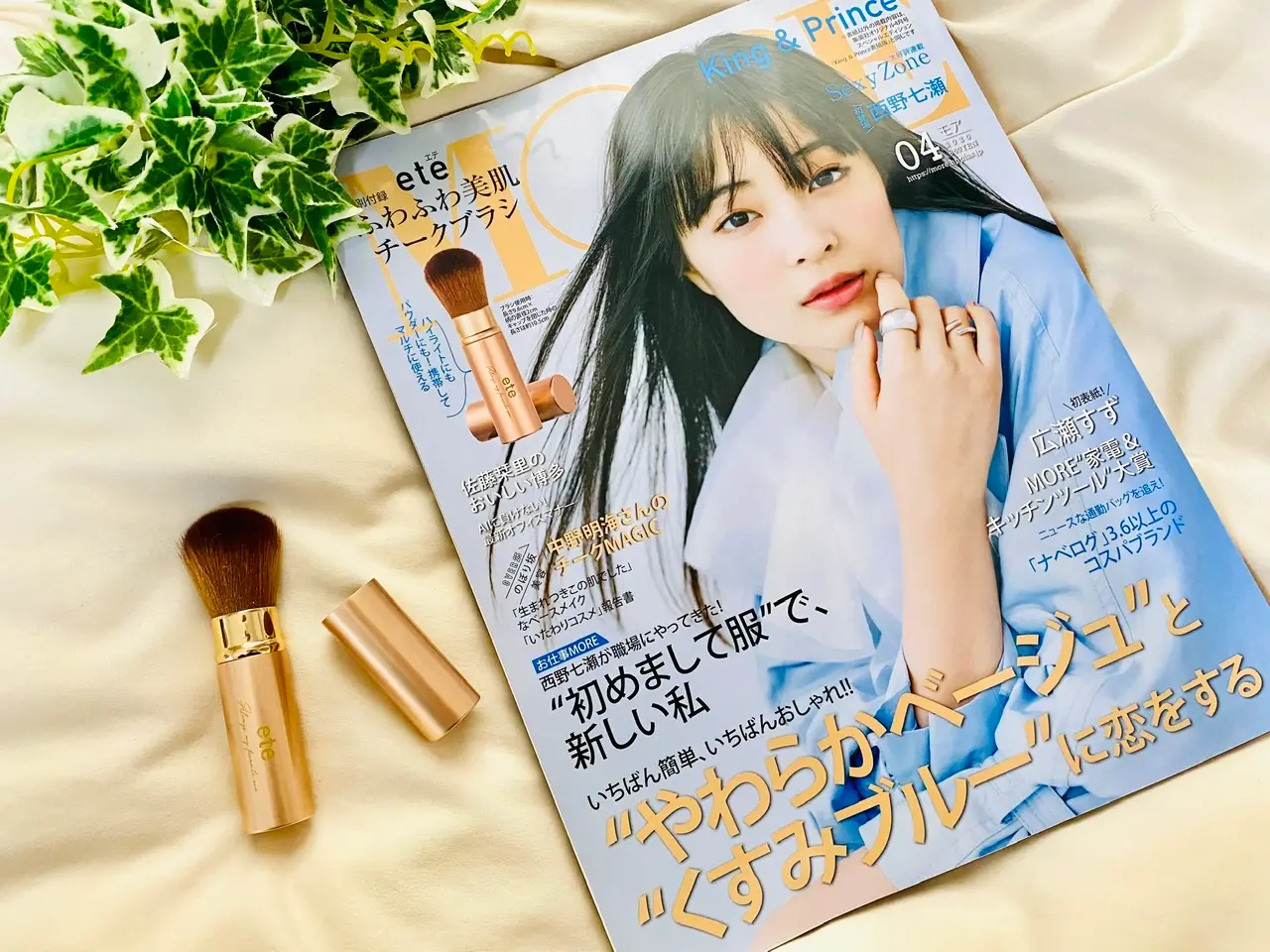 【MORE04月号】本日発売★今月買うべき神付録!《ete》ふわふわ美肌チークブラシが優秀すぎ♡_1