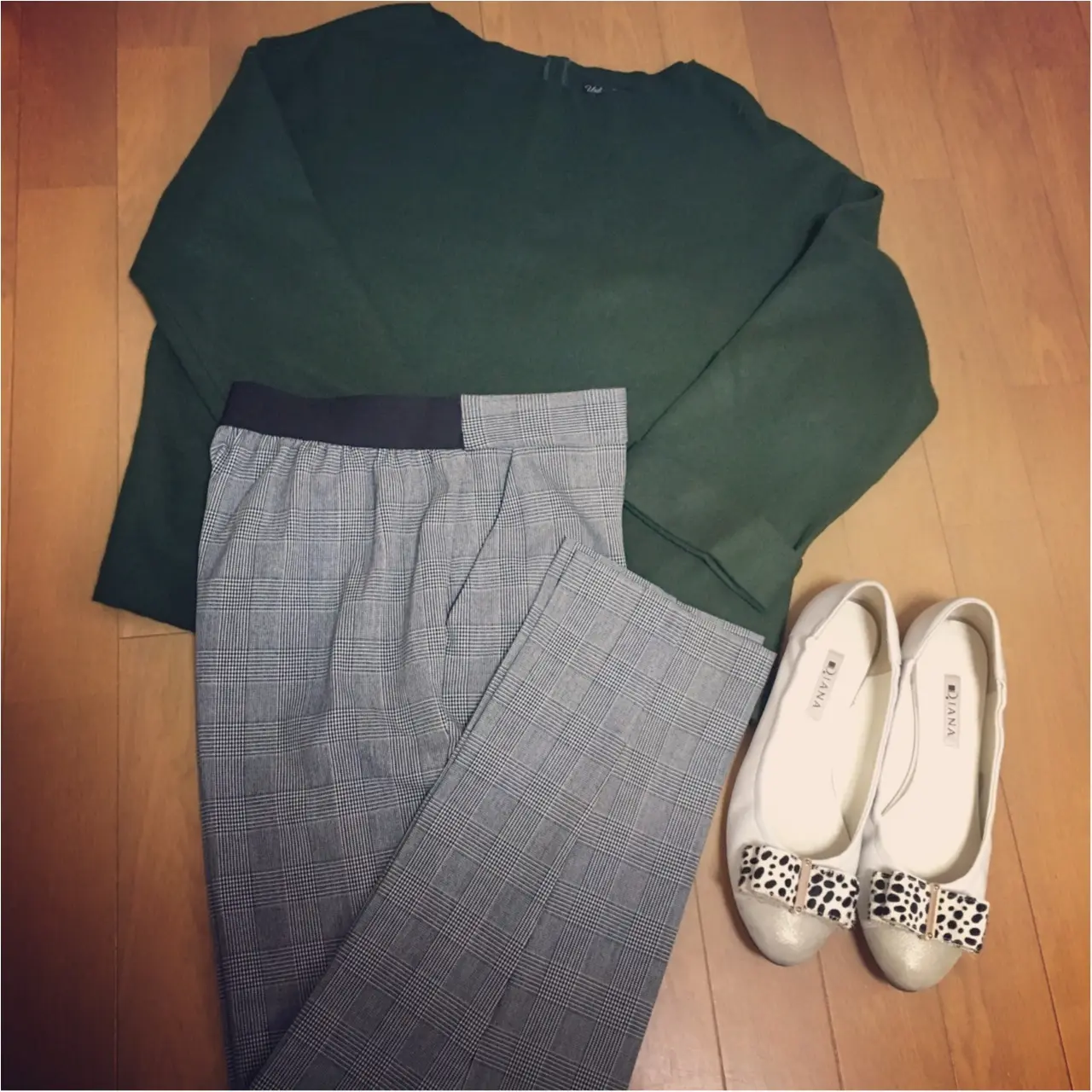 《¥2,000以下!パンツ派さん必見★》【GU】のトレンド柄◎美シルエット❤︎な2WAYストレッチテーパードパンツ(グレンチェック)はマストバイ❤️_5
