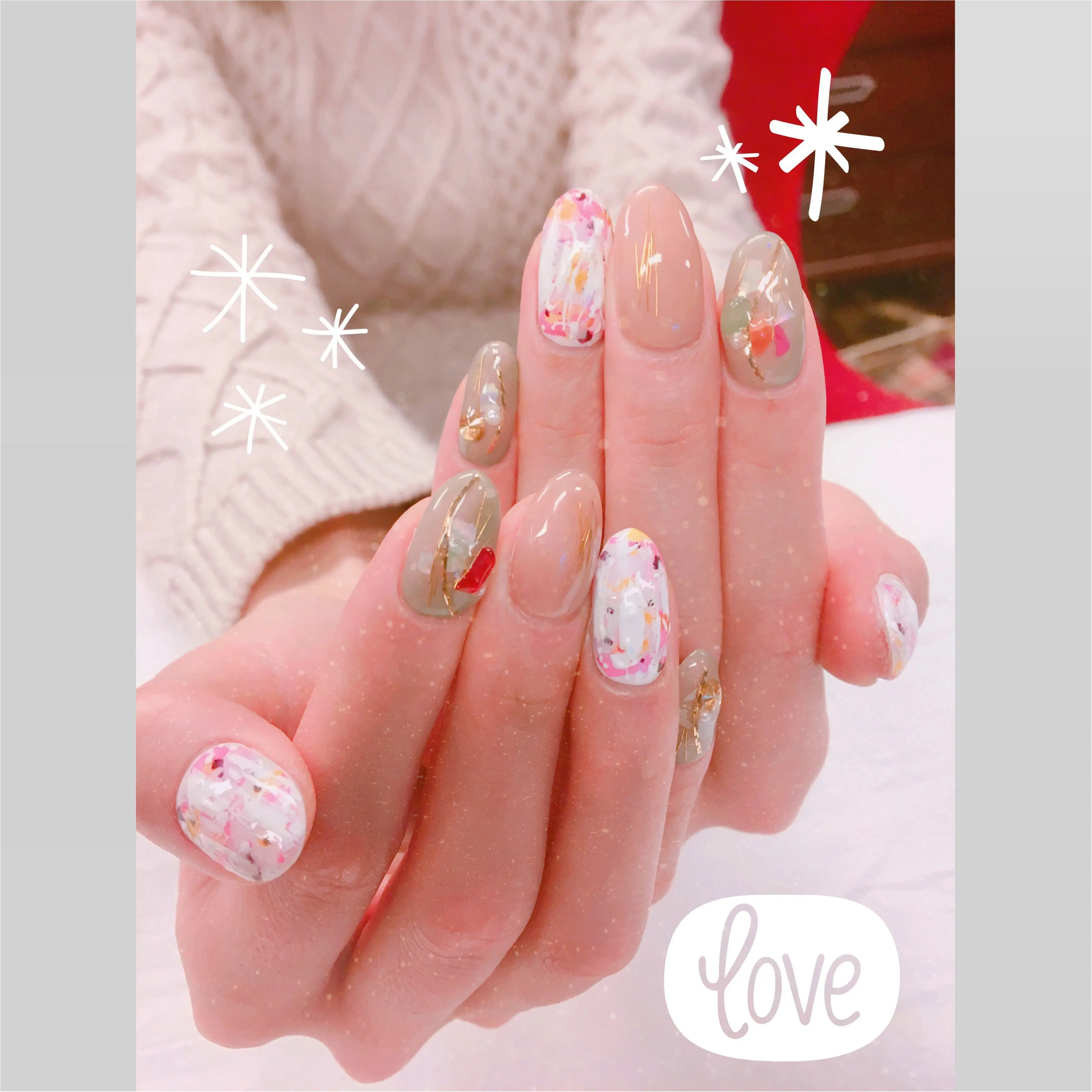 【冬ネイル】冬服にぴったりのスモーキーカラーに♡♡_1