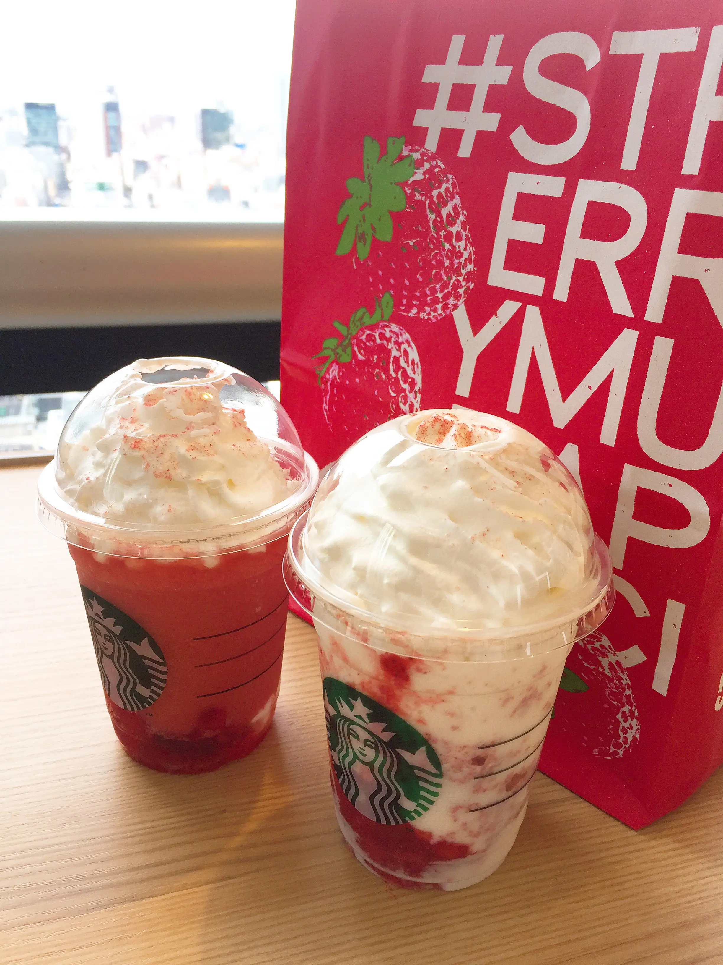 今日からのスタバ新フレーバー飲み比べしてみた_1