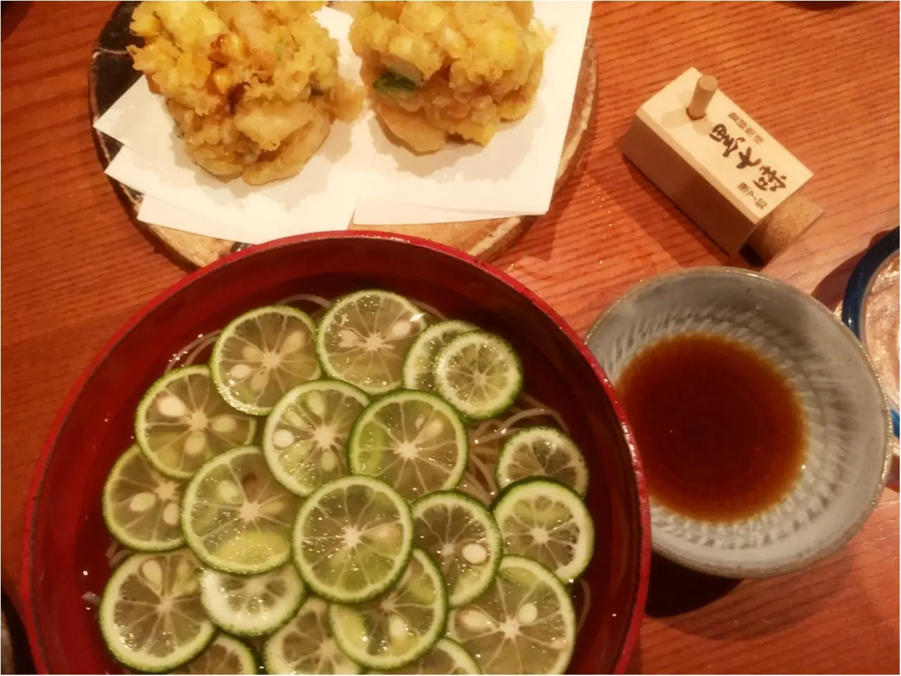 夏と言ったら!『土山人』で食べる!【夏季限定】冷やかけすだち蕎麦♡*_4