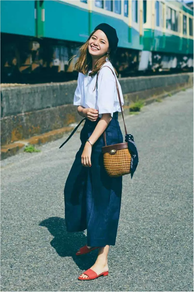デート,夏,服,Tシャツ,鎌倉,江ノ電