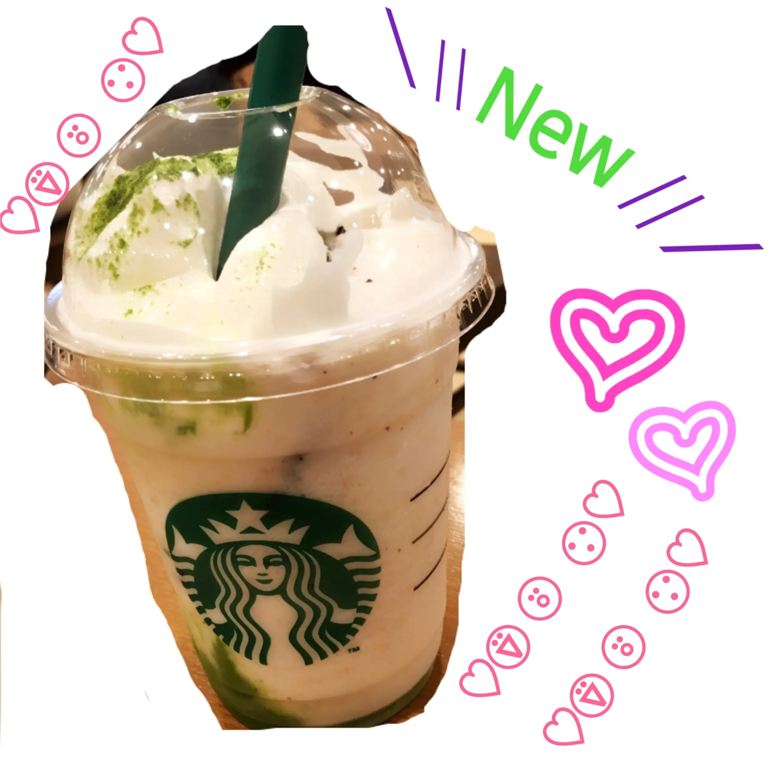 【スタバ新作】チョコレートケーキトップフラペチーノwith抹茶ショットの魅力をご紹介っ!(ර⍵ර)✧_3