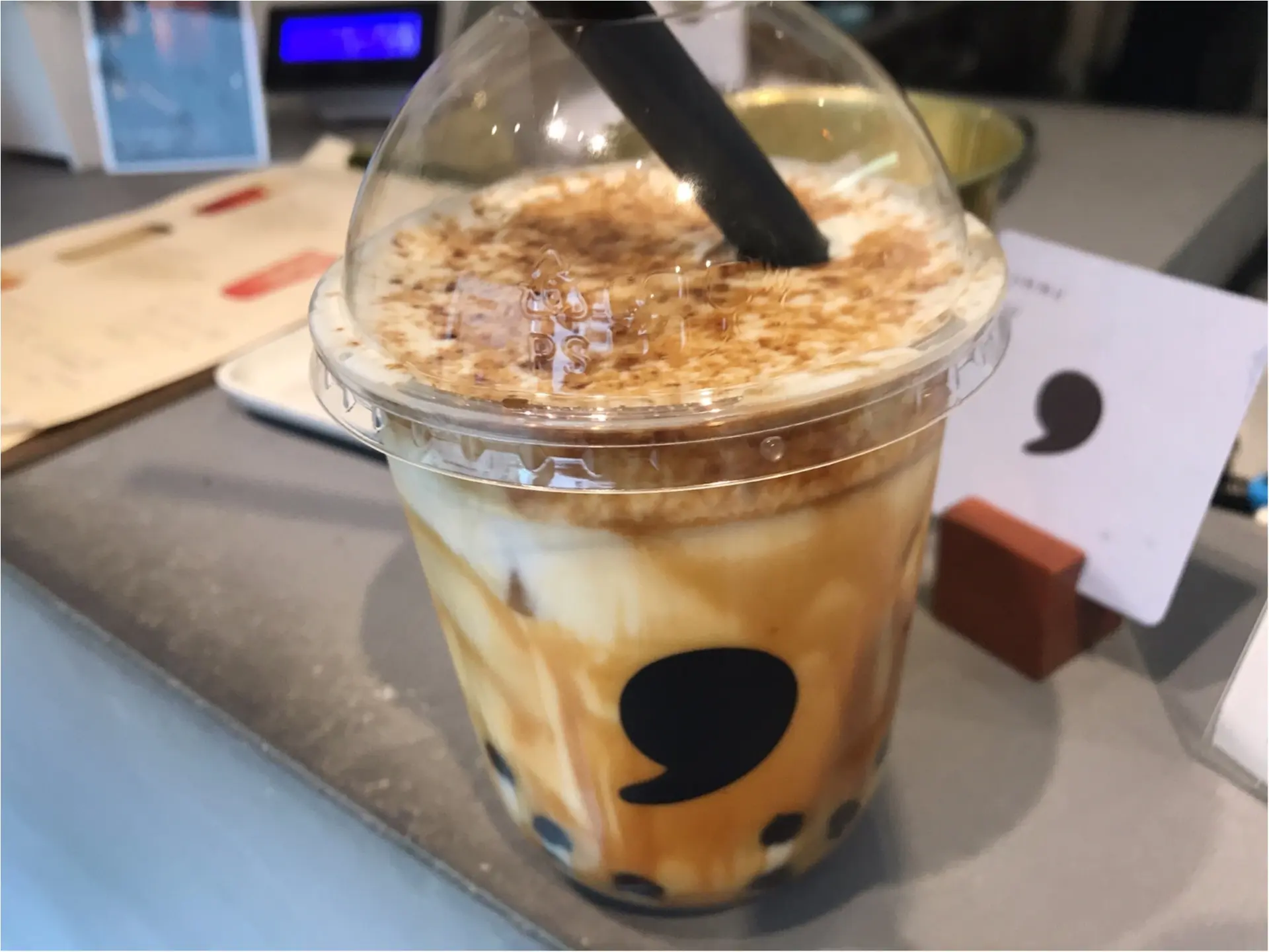 【コンマティー(comma tea)】日本初!《焦がし黒糖タピオカラテ》が絶品なんです♡_3