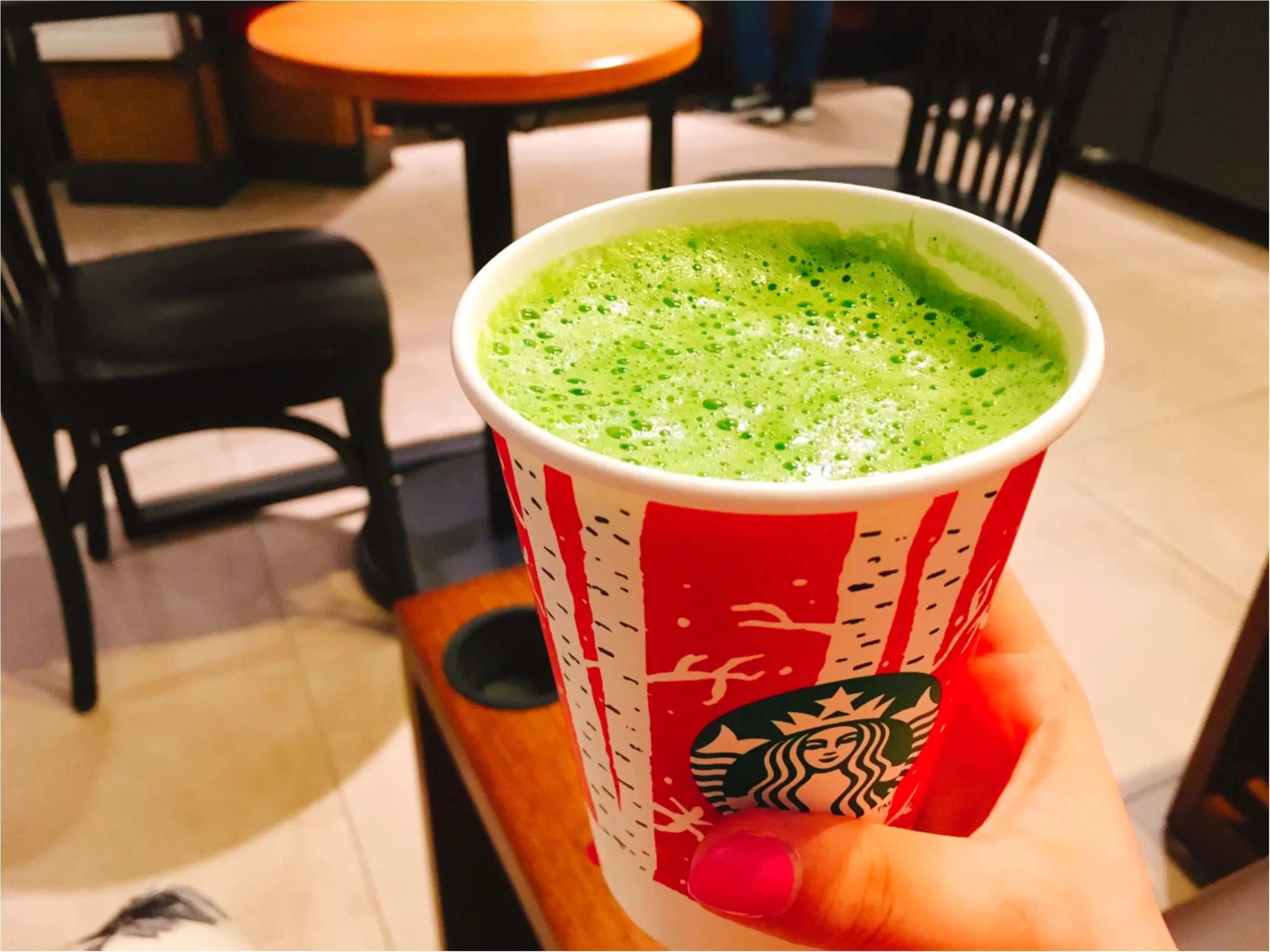 スタバの新作♡12/25までの期間限定!抹茶ホワイトチョコレート♡♡♡_1