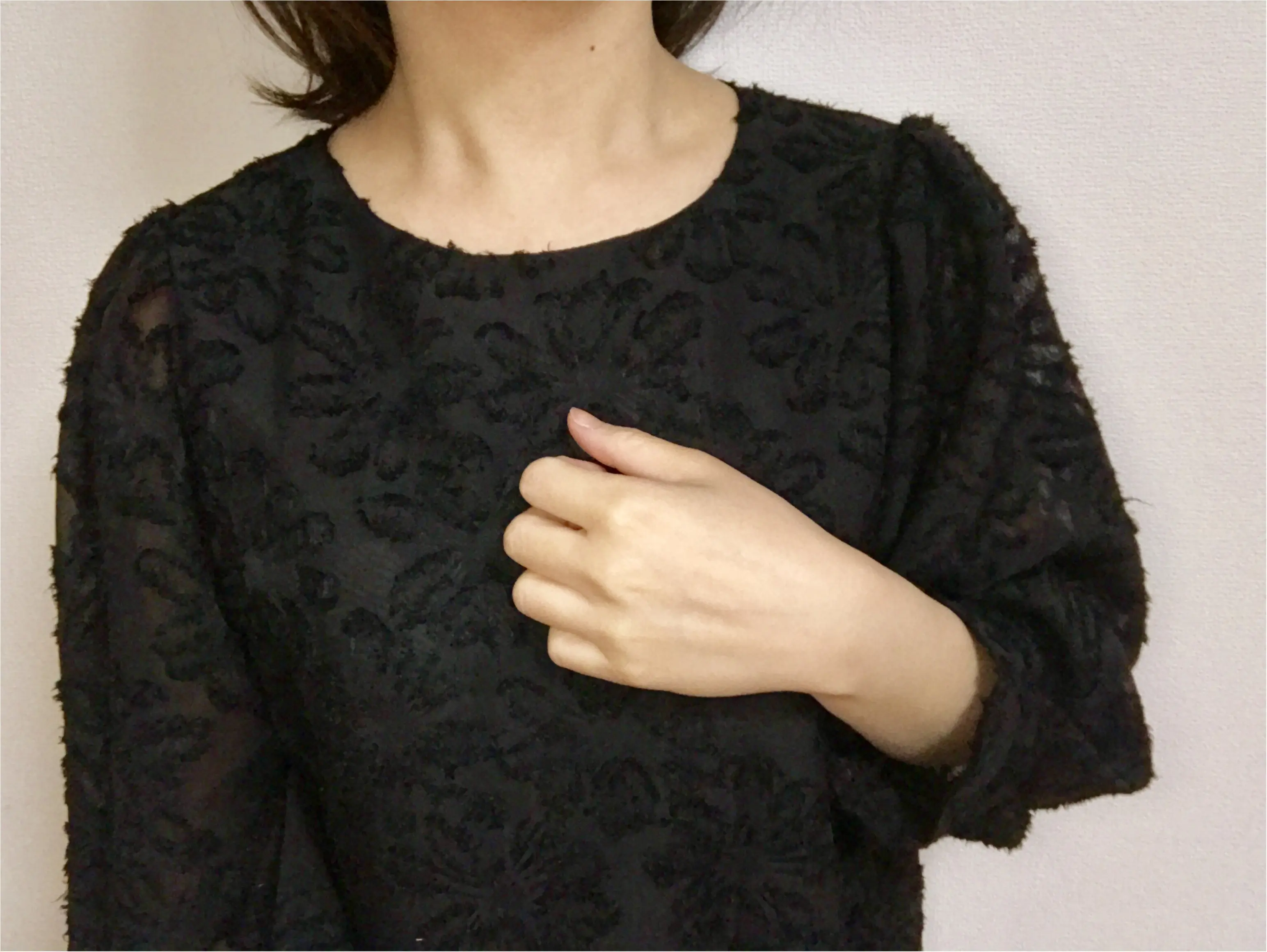 【GU】春の新作ブラウス❤︎春ファッションに“ジャカードブラウス”は欠かせない!「花柄+シースルー」の《神ブラウス》がほんとに神だった。_5