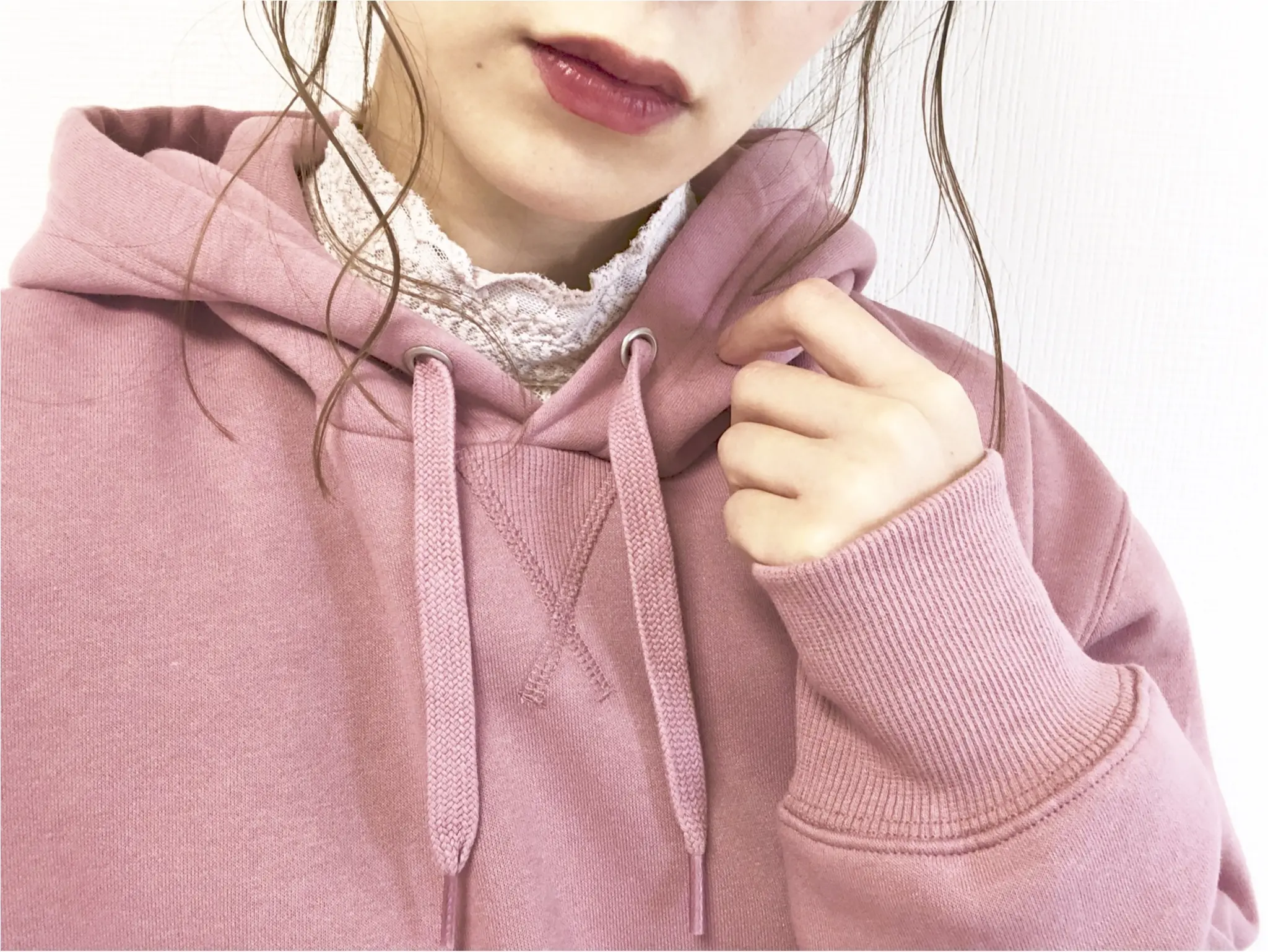 【GU】トレンドアイテム❤️くすみピンクが可愛い《ビッグシルエットのフーディー》は〇〇〇で¥1490!_5