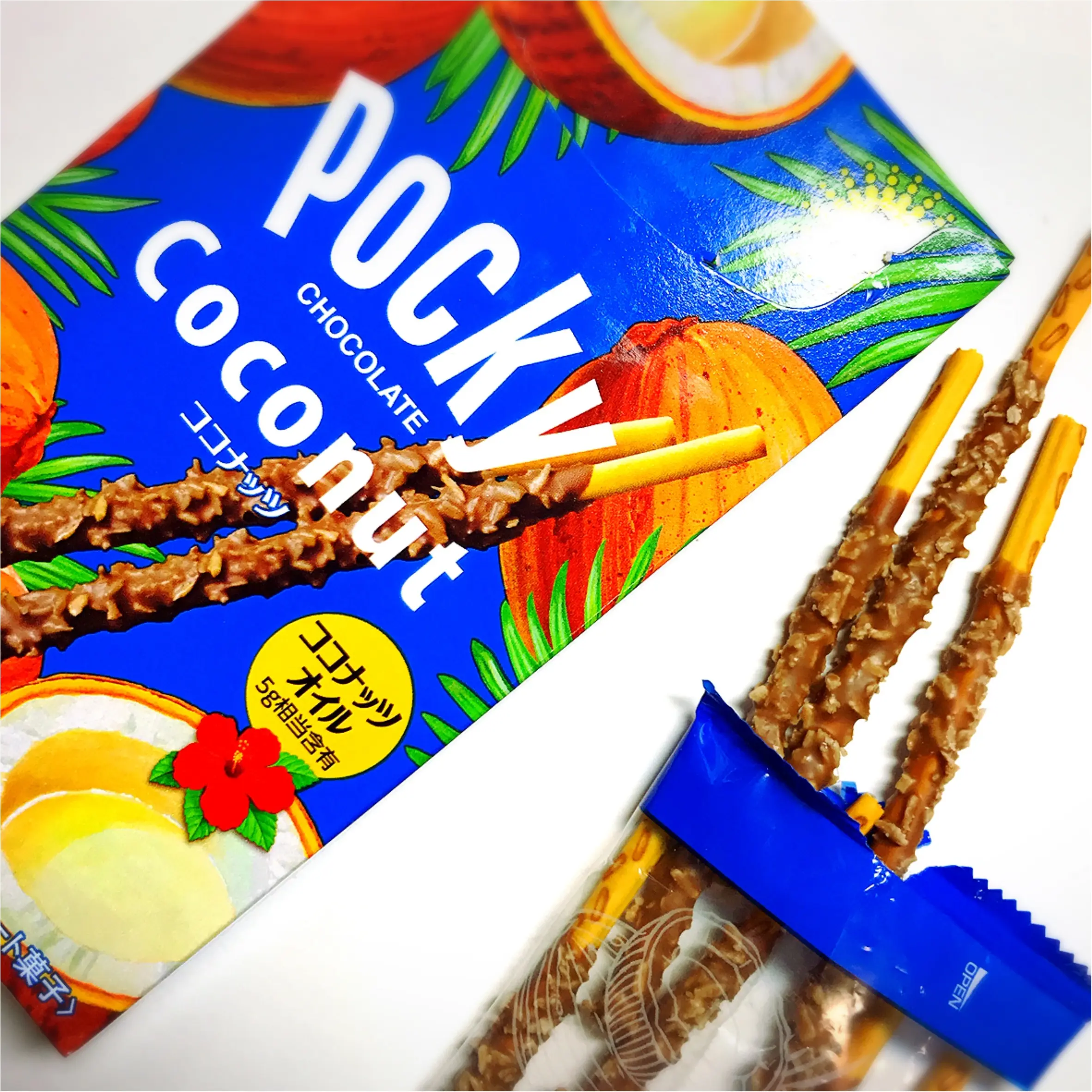 【期間限定】"ココナッツポッキー"でひと足お先に夏気分♪_2