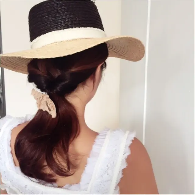 夏のハットに合う超時短ヘアアレンジ3選_3