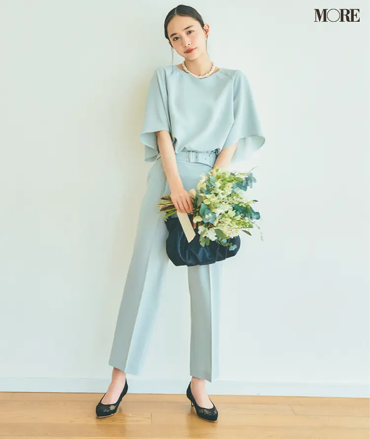 およばれ服が普段の休日コーデにも使える♬ ワンピもセットアップもオールインワンも、華麗なる着回し3連発!_5