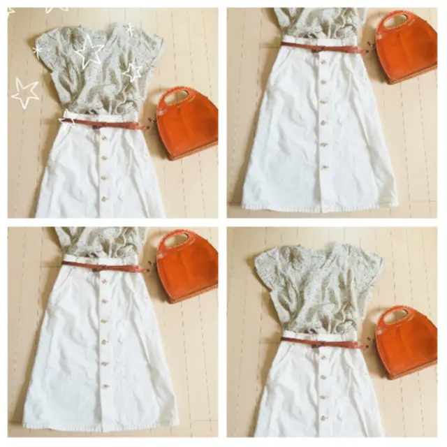 …ஐ ガーリー夏ファッションで暑さを乗り切ろう♡リバティ柄シャツ×白デニムスカート ஐ¨_2