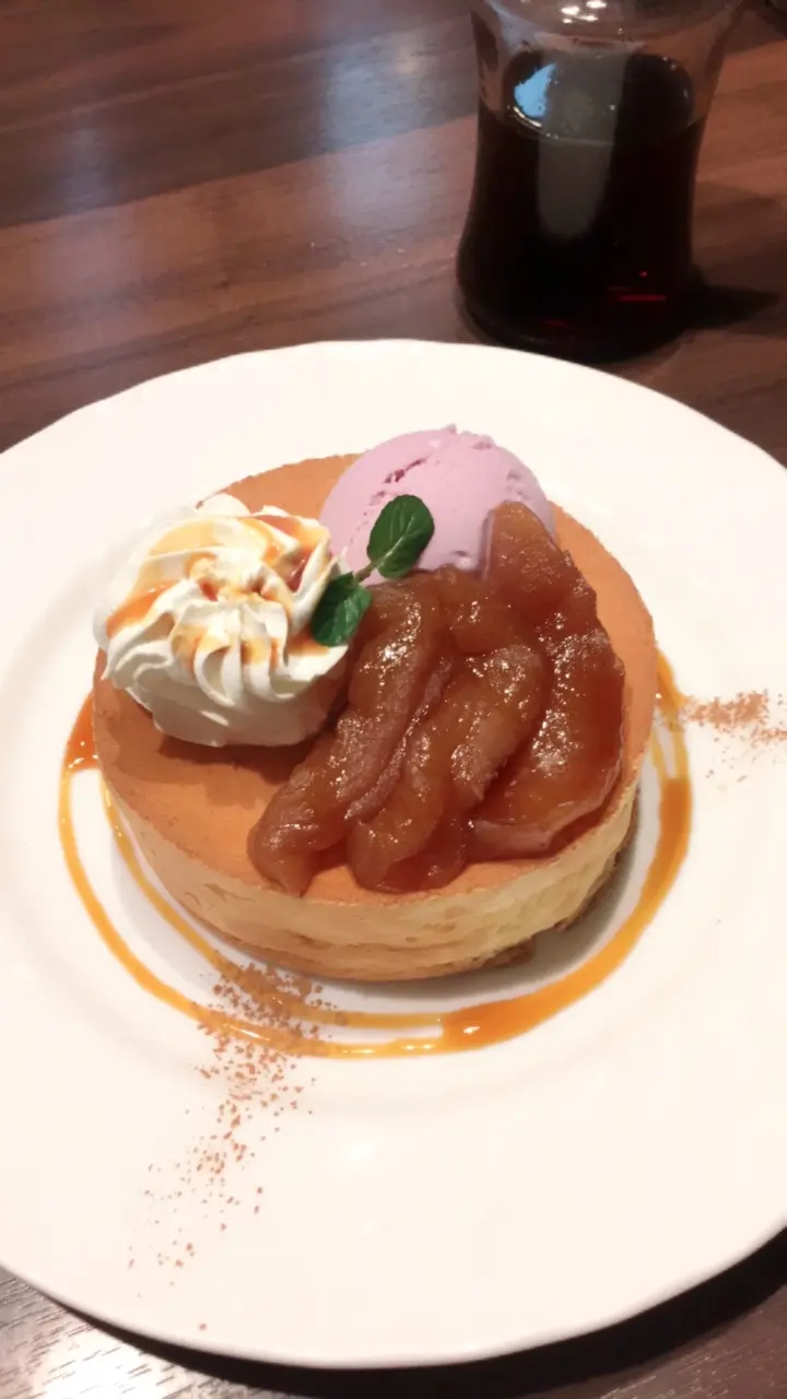 もうすぐ終了!期間限定【星乃珈琲店】キャラメルりんごのスフレパンケーキ♡_2