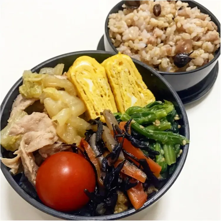 1週間のつくりおきおかずでお弁当+わんぱくサンドを作りました★_2