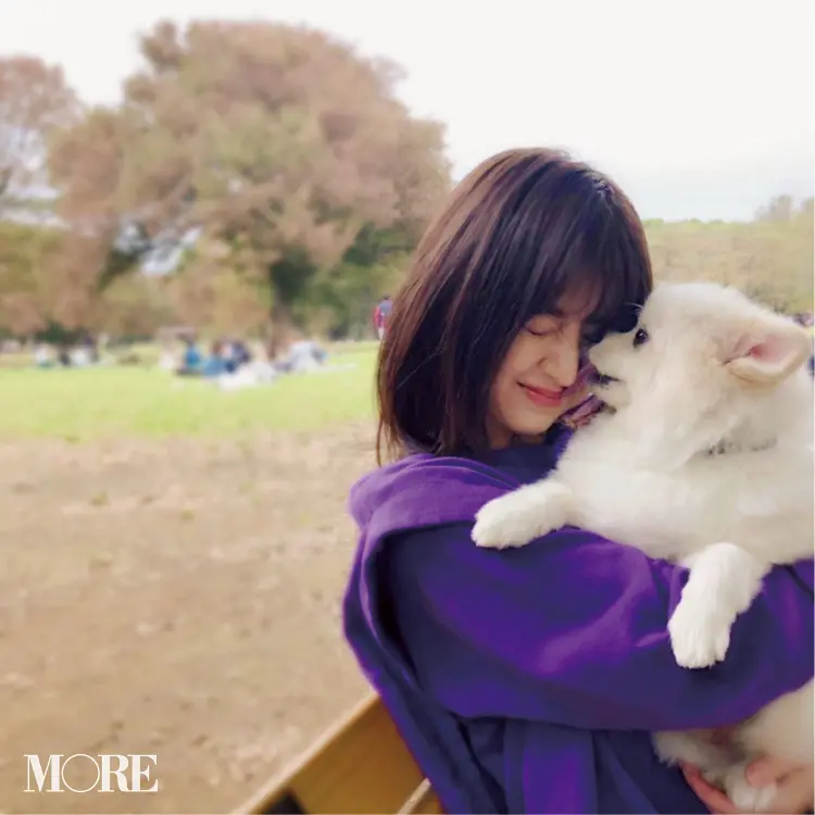 犬派注目♡逢沢りなのハッピーの源は、愛犬しんのすけ!!【モデルのオフショット:パワーをもらえるお守り的アイテム編】_1