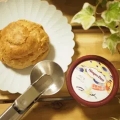 【ハーゲンダッツバニラ×ビアードパパのシュー皮】で冬の幸せシューアイス作り♡
