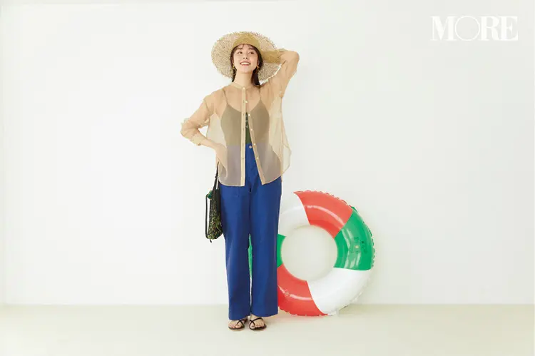 “夏のはおりもの”ってどうしてる? 今年はシアーシャツさえあればどの場面も大丈夫らしい!_1