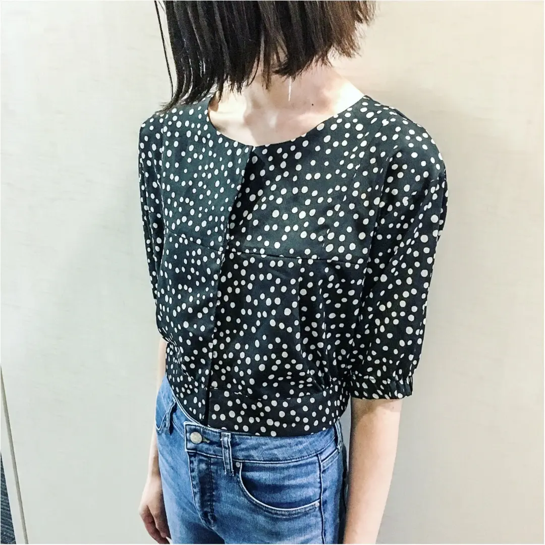 ドット,スナップ,ファッション,コーデ