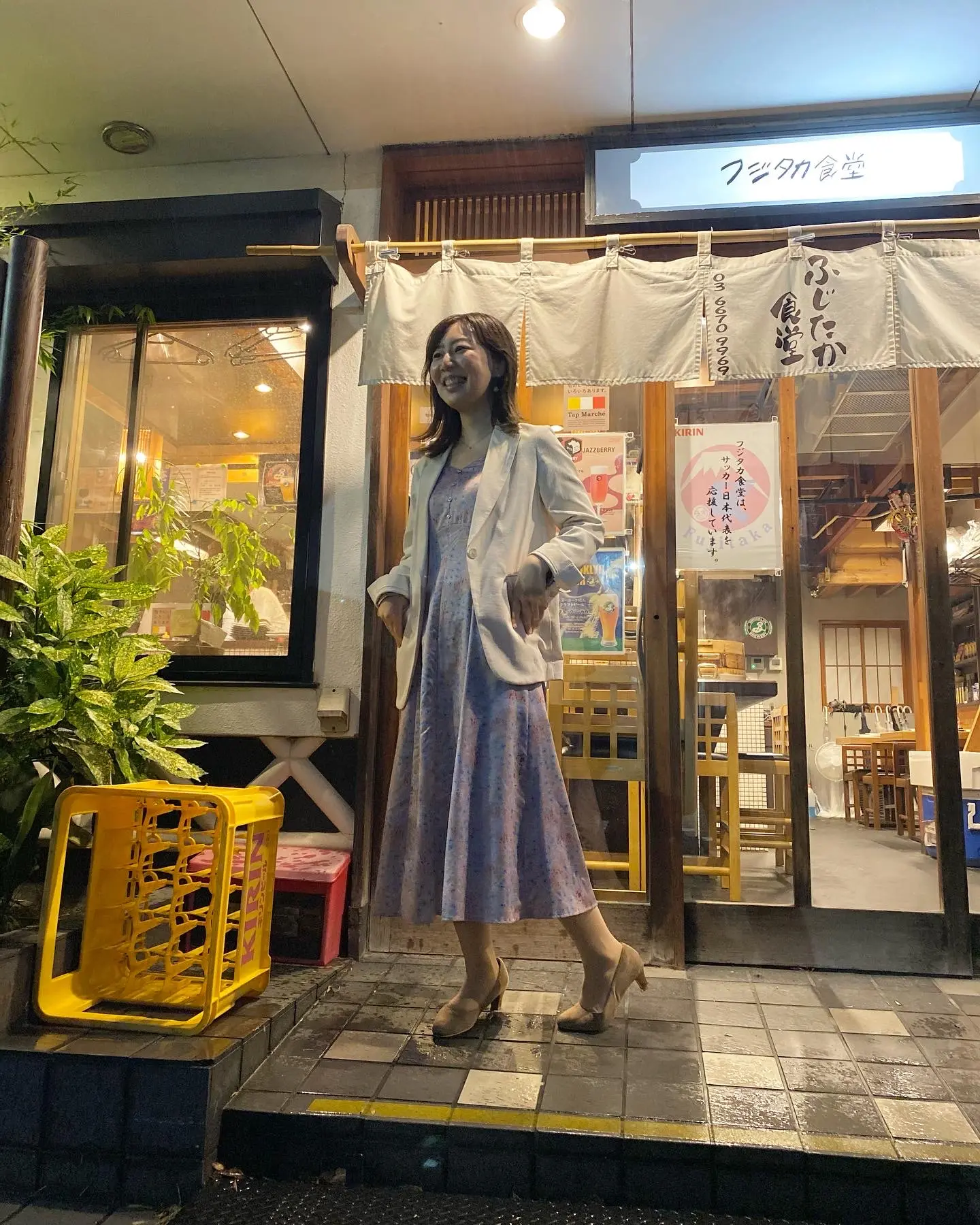 【オフィスコーデ】お気に入りワンピース×UNIQLOジャケット_1