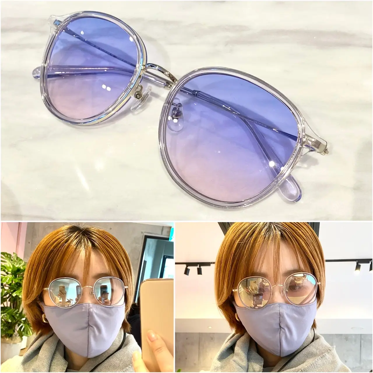 JINS&SUNのミラーレンズサングラス