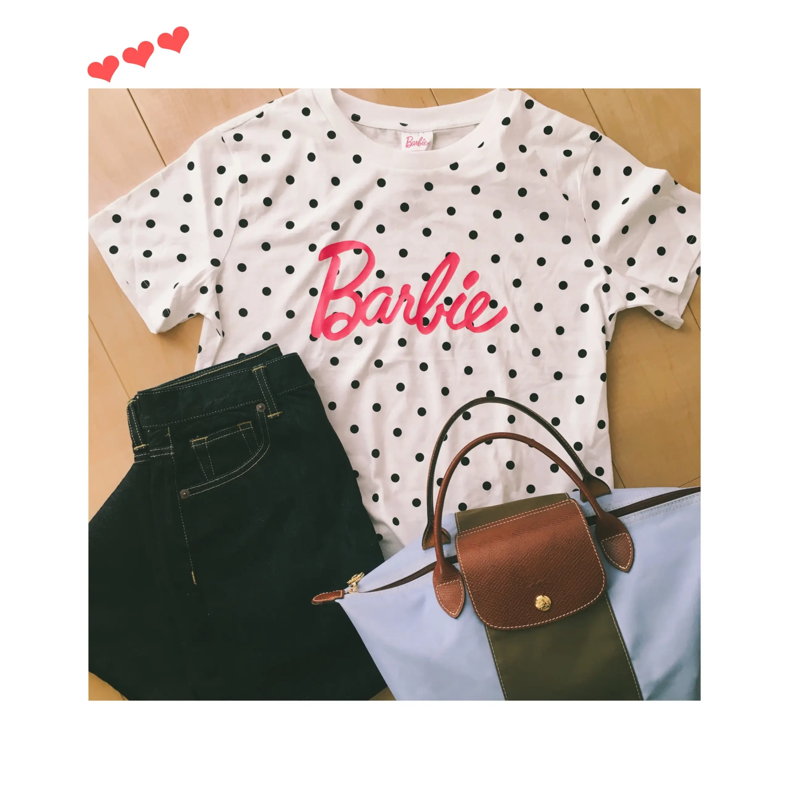 《大人が着ても可愛い♡》【GU】初のコラボ★大人気!BarbieとのコラボTシャツを¥790+税でgetしました✌︎❤️_2