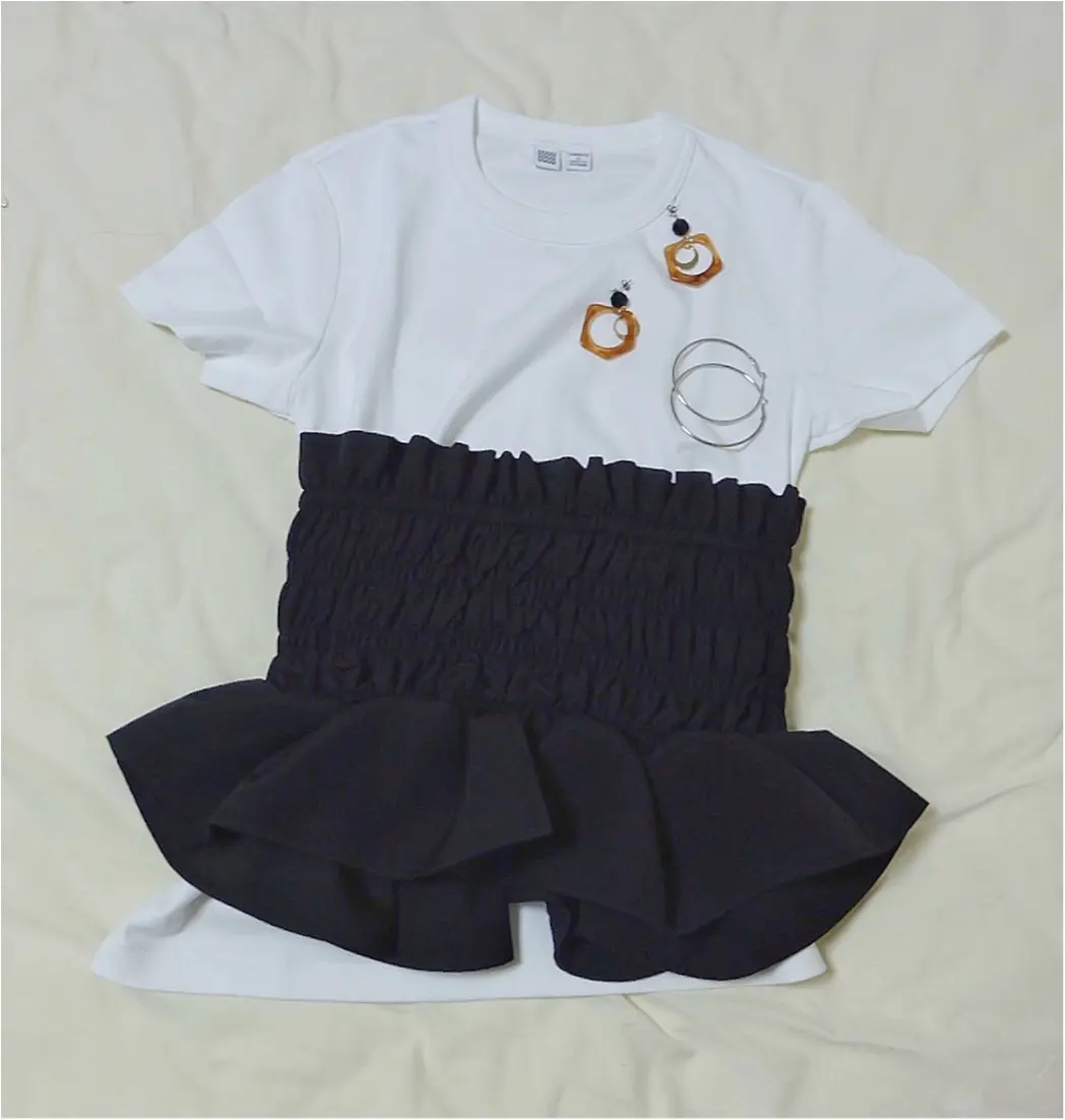 【Uniqlo U】ベーシックアイテムこそこだわりを!生地の透け感 厚み シルエットすべて検証!細見えまでしちゃう超優秀¥1000Tシャツだった♡コーデ画有✌︎_7