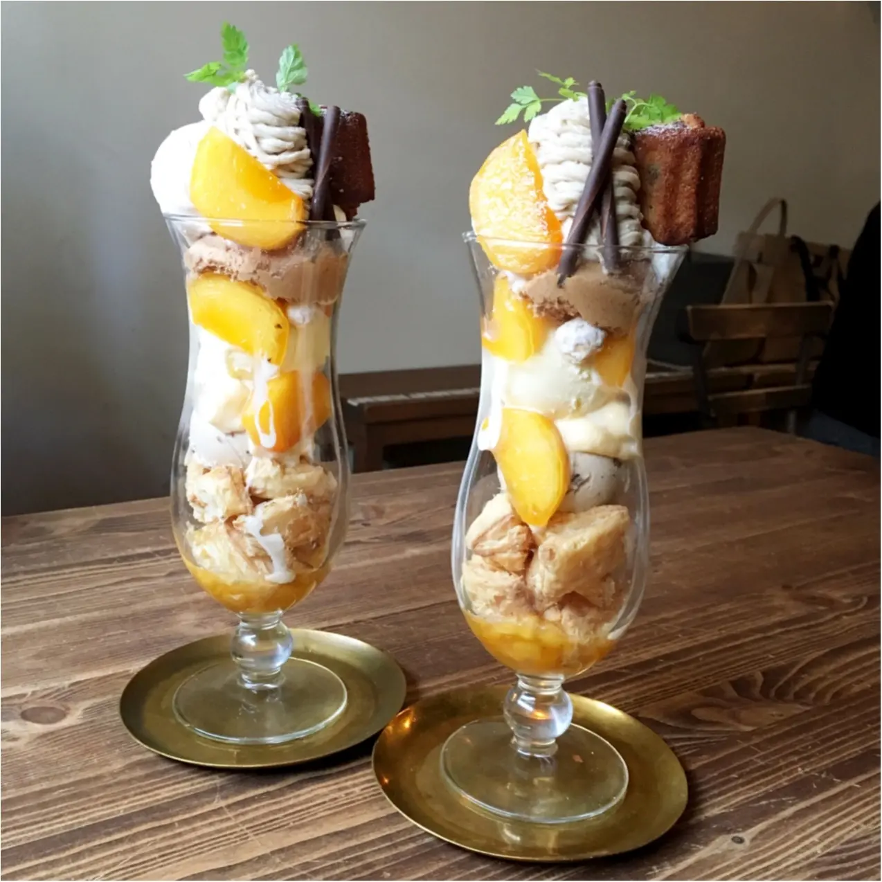 《 私のカフェめぐり♪ 》『和栗』に『柿』に秋の味覚がたーっぷり ♡ 人気カフェのSNS映えパフェ♡♡_2
