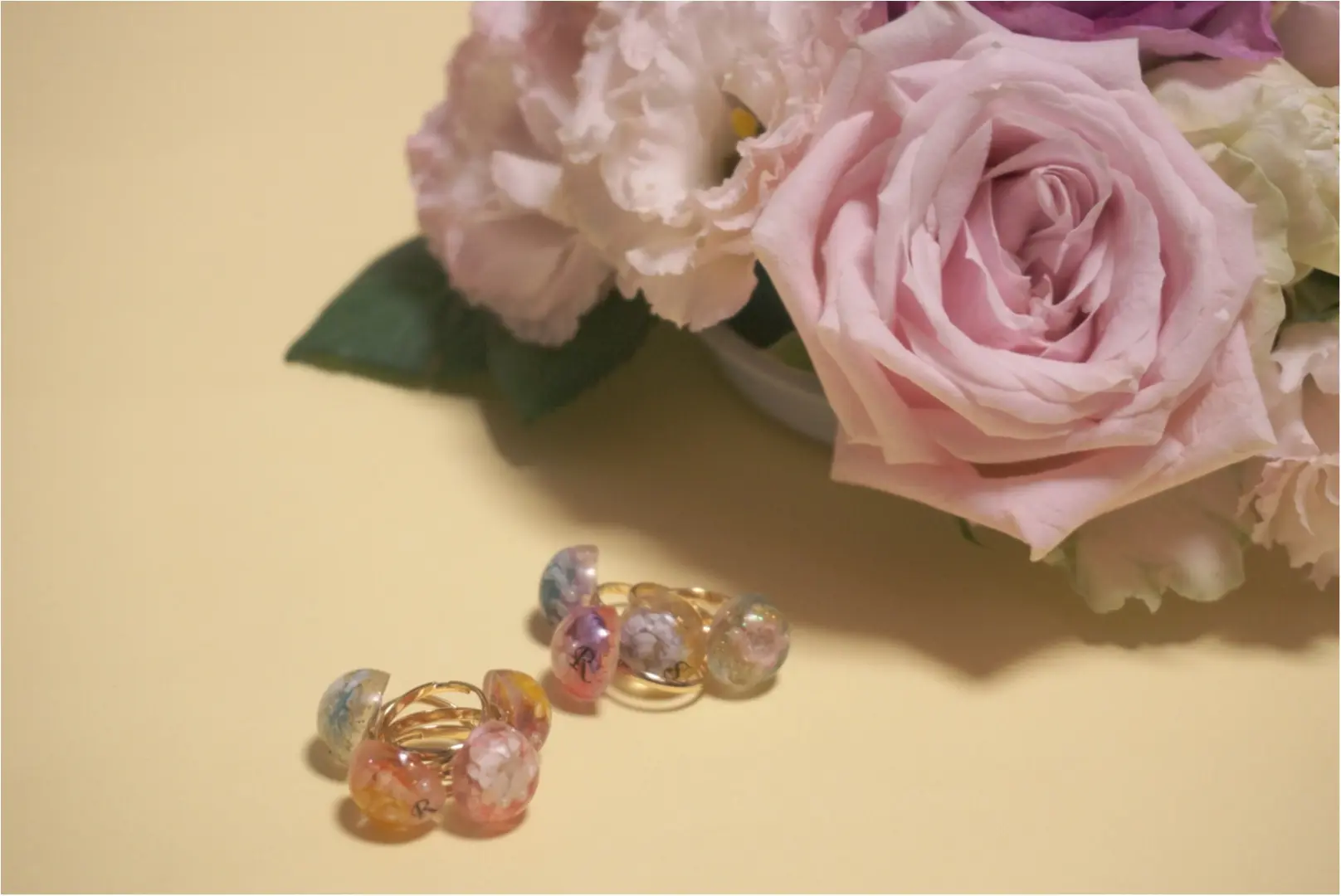 【UVレジン】と【スターフラワー】でピンキーピングを作ろうヾ(o´▽`)ノ゙_13