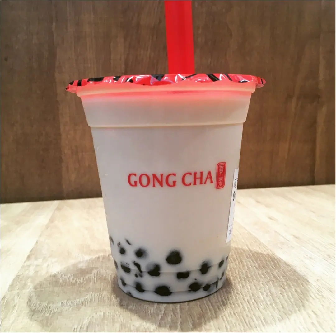 Gongcha!ウーロンミルクタピオカティー飲んだことある?!_3