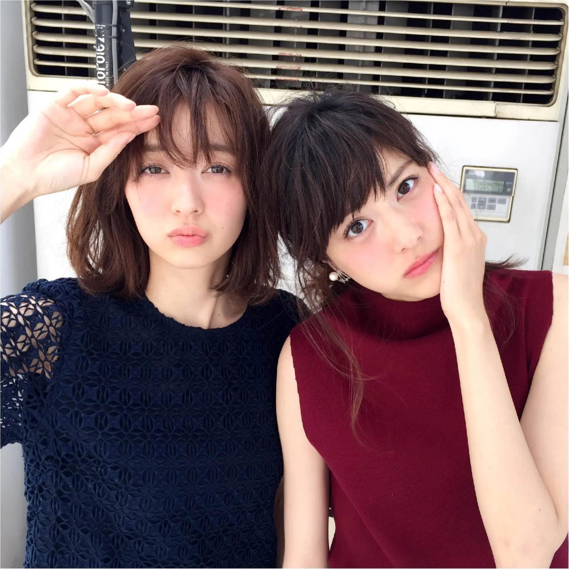 【オフショット】りな&あーりーの梅雨中お見舞い?_1