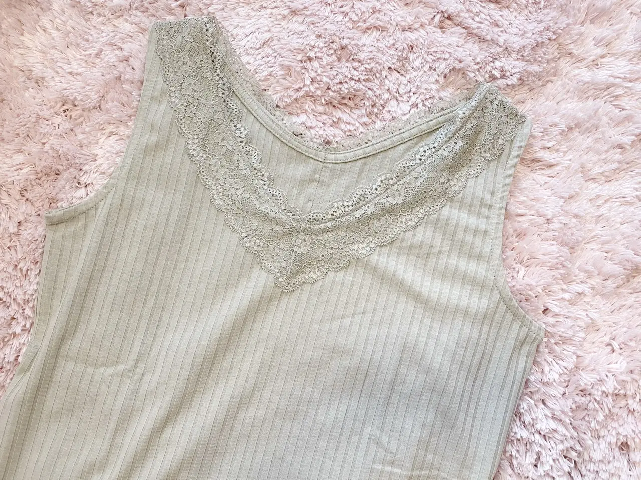 【GU】今なら790円のレース付きタンクトップを思わず3色買い❤︎_3