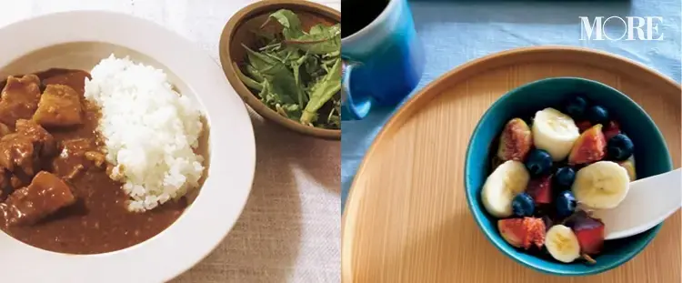 飯豊まりえが普段食べるヨーグルトとカレー