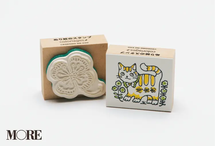大人の塗り絵としても楽しめる! 『こどものかお ぬり絵のスタンプ』【こちら、三戸文房具堂。】_4