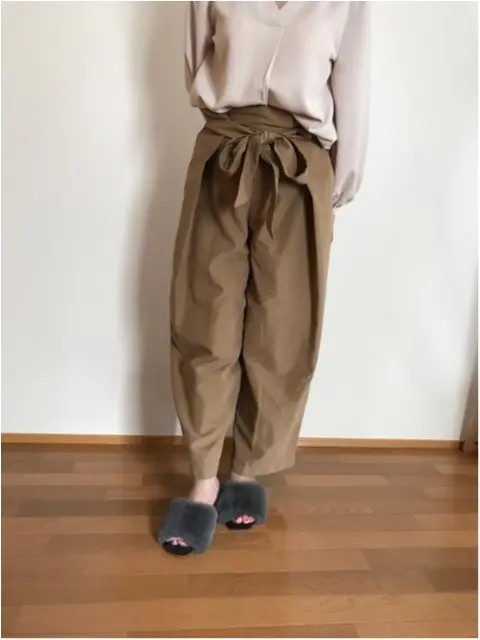 【秋ファッション】《ROPE PICNIC》にてワイドパンツをGET★ファーミュールとも相性抜群!!_3