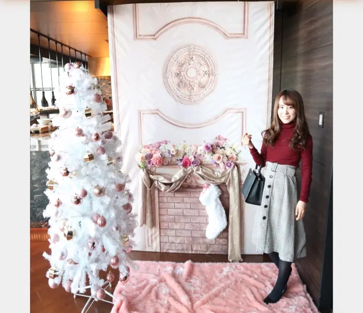 【コンラッド】ローズゴールドを基調とした空間でクリスマススイーツビュッフェ♡_23