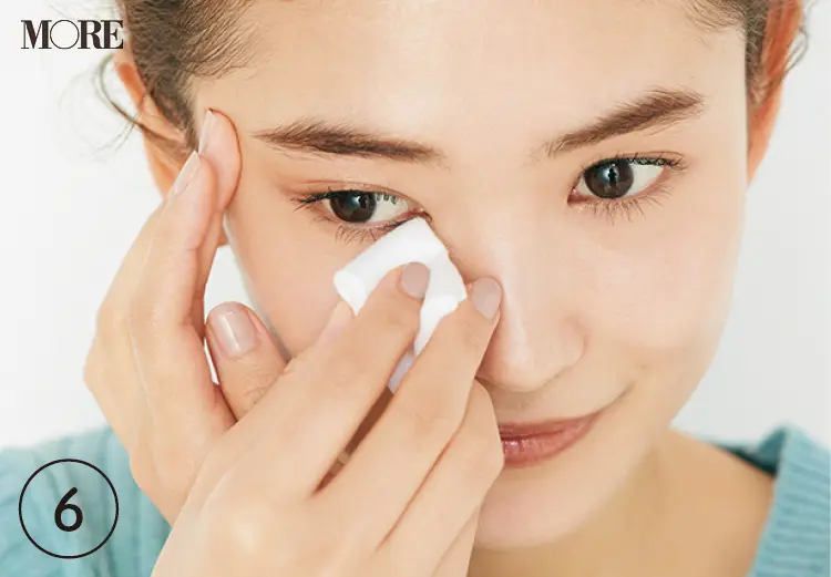 【正しい目もとクレンジングの方法】丁寧なコットン使いがまつ毛を育てる!_6