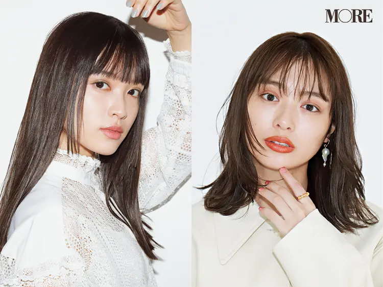 内田理央と松本愛のおしゃれすぎるヘアスタイル Moreモデルの最新ヘア ビューティ コスメ メイク ヘア ダイエット Daily More